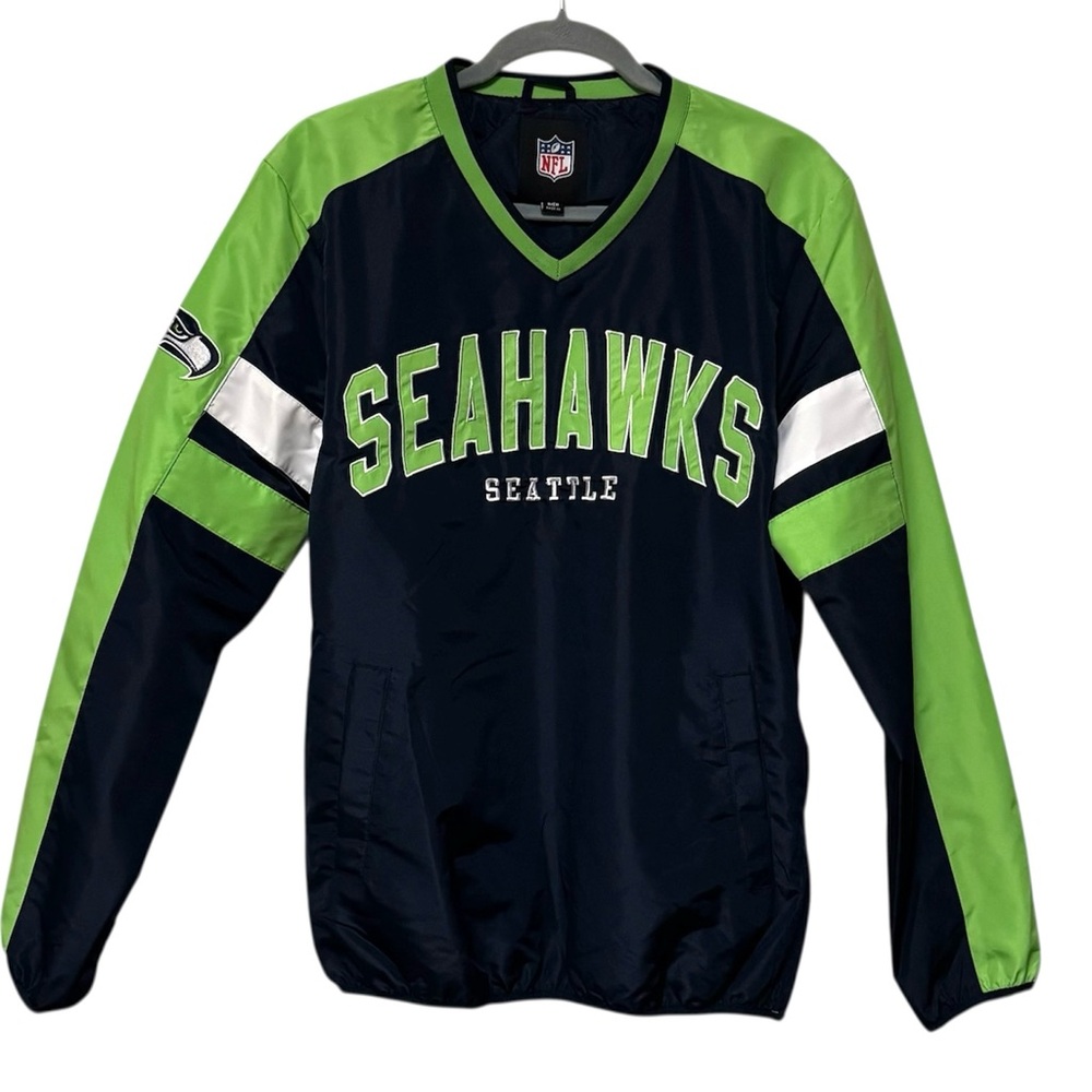 NWT Seattle Seahawks pullover windbreaker jacket - NFL Team Apparel